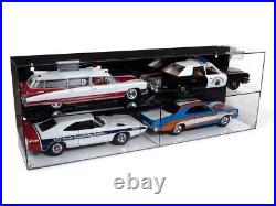 4 Car Acrylic Display Show Case for 1/18 Scale Models by Auto World