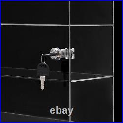 4 Layer Clear Acrylic Plastic Countertop Figures Display Show Case Box Cabinet