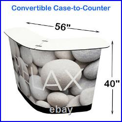 40 Shell-like Convertible Case-to-Counter Pop Up Trade Show Display Counter