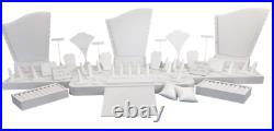 41pc Showcase Jewelry Display Stand White Display Set for Jewelry Store Displays
