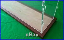 42 Clear Acrylic Table Top Display Case Box Stand Counter Top Show Case Wood