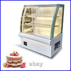 47in Countertop Cake Showcase Bakery Display Case Fridge Refrigerated Cabinet