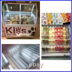 48 Popsicle Freezer Ice Cream Display Case 185L Showcase with wheel 220V 300w