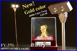 4x Showcase LED Pole Light Retail Jewelry Display FY-37G 4000k + UL 12V power