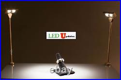 4x Showcase LED Pole Light Retail Jewelry Display FY-37G 4000k + UL 12V power
