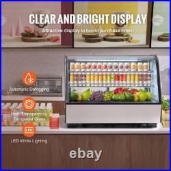 5 Cu. Ft Commercial Refrigerated Display 35 Countertop Bakery Showcase withLED