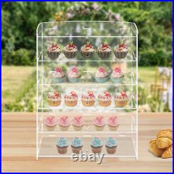 5 Tiers Acrylic Display Case Shelf Dustproof Showcase Holder For Retail Display 5 Tiers Acrylic Display Case Shelf Dustproof Showcase Holder For Retail Display