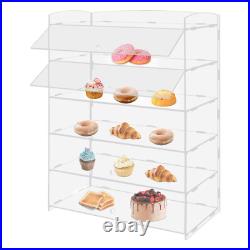 5 Tiers Acrylic Display Case Shelf Dustproof Showcase Holder For Retail Display 5 Tiers Acrylic Display Case Shelf Dustproof Showcase Holder For Retail Display