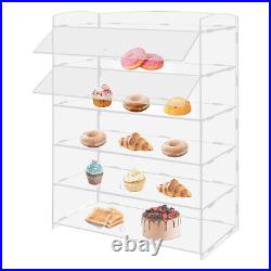 5 Tiers Acrylic Display Case Shelf Dustproof Showcase Holder For Retail Display