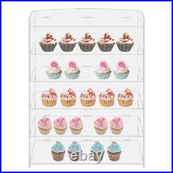 5 Tiers Acrylic Display Case Shelf Dustproof Showcase Holder For Retail Display 5 Tiers Acrylic Display Case Shelf Dustproof Showcase Holder For Retail Display