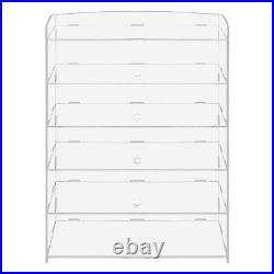 5 Tiers Acrylic Display Case Shelf Dustproof Showcase Holder For Retail Display 5 Tiers Acrylic Display Case Shelf Dustproof Showcase Holder For Retail Display