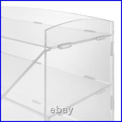 5 Tiers Acrylic Display Case Shelf Dustproof Showcase Holder For Retail Display