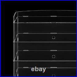 5 Tiers Acrylic Display Case Shelf Dustproof Showcase Holder For Retail Display 5 Tiers Acrylic Display Case Shelf Dustproof Showcase Holder For Retail Display