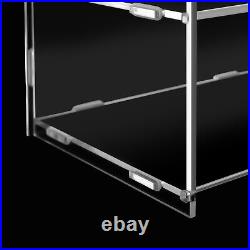 5 Tiers Acrylic Display Case Shelf Dustproof Showcase Holder For Retail Display