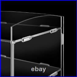 5 Tiers Acrylic Display Case Shelf Dustproof Showcase Holder For Retail Display