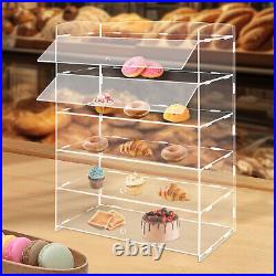 5 Tiers Acrylic Display Case Shelf Dustproof Showcase Holder For Retail Display