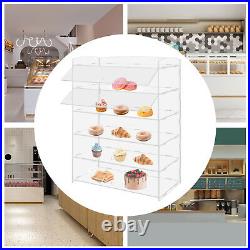 5 Tiers Acrylic Display Case Shelf Dustproof Showcase Holder For Retail Display