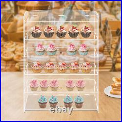 5 Tiers Acrylic Display Case Shelf Dustproof Showcase Holder For Retail Display