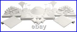 50pc Showcase Jewelry Display Stand White Display Set for Jewelry Store Displays
