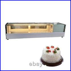 59in Countertop Cake Display Case Fridge Refrigerated Pastry Showcase Cabinet