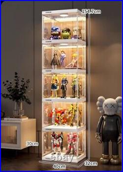 6 Layers 12 Boxes Acrylic Display Case Rack Dustproof Clear cabinet Showcase AU