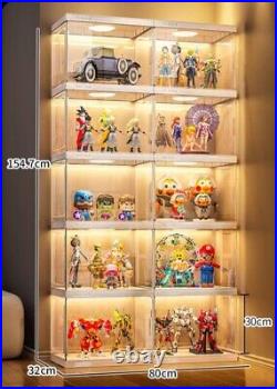 6 Layers 12 Boxes Acrylic Display Case Rack Dustproof Clear cabinet Showcase AU