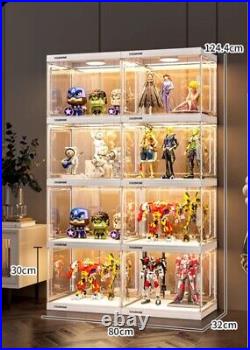 6 Layers 12 Boxes Acrylic Display Case Rack Dustproof Clear cabinet Showcase AU