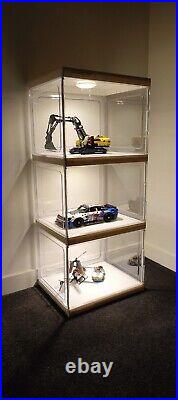 6 Layers 12 Boxes Acrylic Display Case Rack Dustproof Clear cabinet Showcase AU