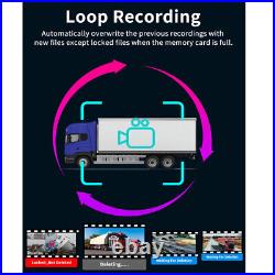 7 HD Car DVR Split Screen Monitor Digital Rear View Backup Camera Recording Kit