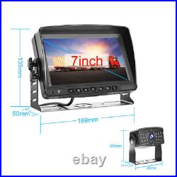 7 LCD Display Waterproof 12-24V Car Truck Backup Camera Monitor Video Recording