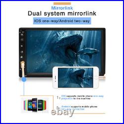 7Double 2DIN Car MP5 Player 4-channelBluetooth Stereo FM Radio USB AUX 7 Color