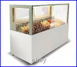 835W Commercial Popsicle Display Case Ice Cream Showcase Cabinet Gelato Freezer