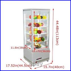 98L 5-Layer Upright Cake Showcase Cabinet Refrigerated Bakery Display Case 110V
