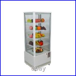 98L 5-Layer Upright Cake Showcase Cabinet Refrigerated Bakery Display Case 110V
