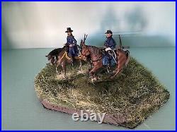 ACW Collector's Showcase/Franklin Mint Mounted (Grant) w Grass Display Base