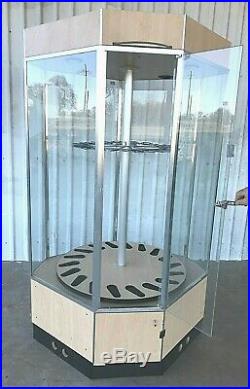 AWESOME ROTATING lighted 18 GUN SHOWCASE, DISPLAY CASE / CABINET