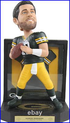 Aaron Rodgers Green Bay Packers Framed Showcase Bobblehead NFL