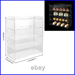 Acrylic Display Case Bakery Pastry Display Case 4 Tier Showcase Countertop