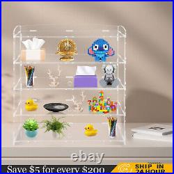 Acrylic Display Case Bakery Pastry Display Case 4 Tier Showcase Countertop