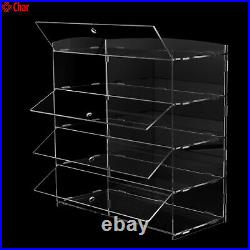 Acrylic Display Case Bakery Pastry Display Case 4 Tier Showcase Countertop