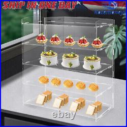 Acrylic Display Case Bakery Pastry Display Case 4 Tier Showcase Countertop