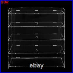 Acrylic Display Case Bakery Pastry Display Case 4 Tier Showcase Countertop