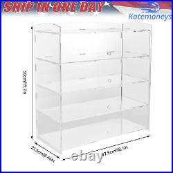 Acrylic Display Case Bakery Pastry Display Case 4 Tier Showcase Countertop