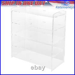 Acrylic Display Case Bakery Pastry Display Case 4 Tier Showcase Countertop