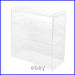 Acrylic Display Case Bakery Pastry Display Case 4 Tier Showcase Countertop
