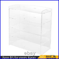 Acrylic Display Case Bakery Pastry Display Case 4 Tier Showcase Countertop