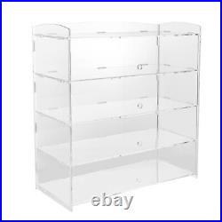 Acrylic Display Case Bakery Pastry Display Case 4 Tier Showcase Countertop