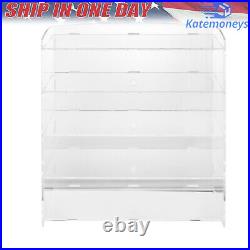 Acrylic Display Case Bakery Pastry Display Case 4 Tier Showcase Countertop