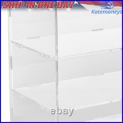 Acrylic Display Case Bakery Pastry Display Case 4 Tier Showcase Countertop