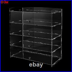 Acrylic Display Case Bakery Pastry Display Case 4 Tier Showcase Countertop